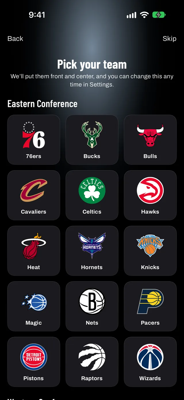 Elige tu equipo: todos los equipos de la NBA en la bienvenida de Hoopster